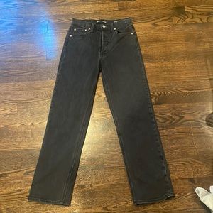 Denim forum high rise straight arlo jeans